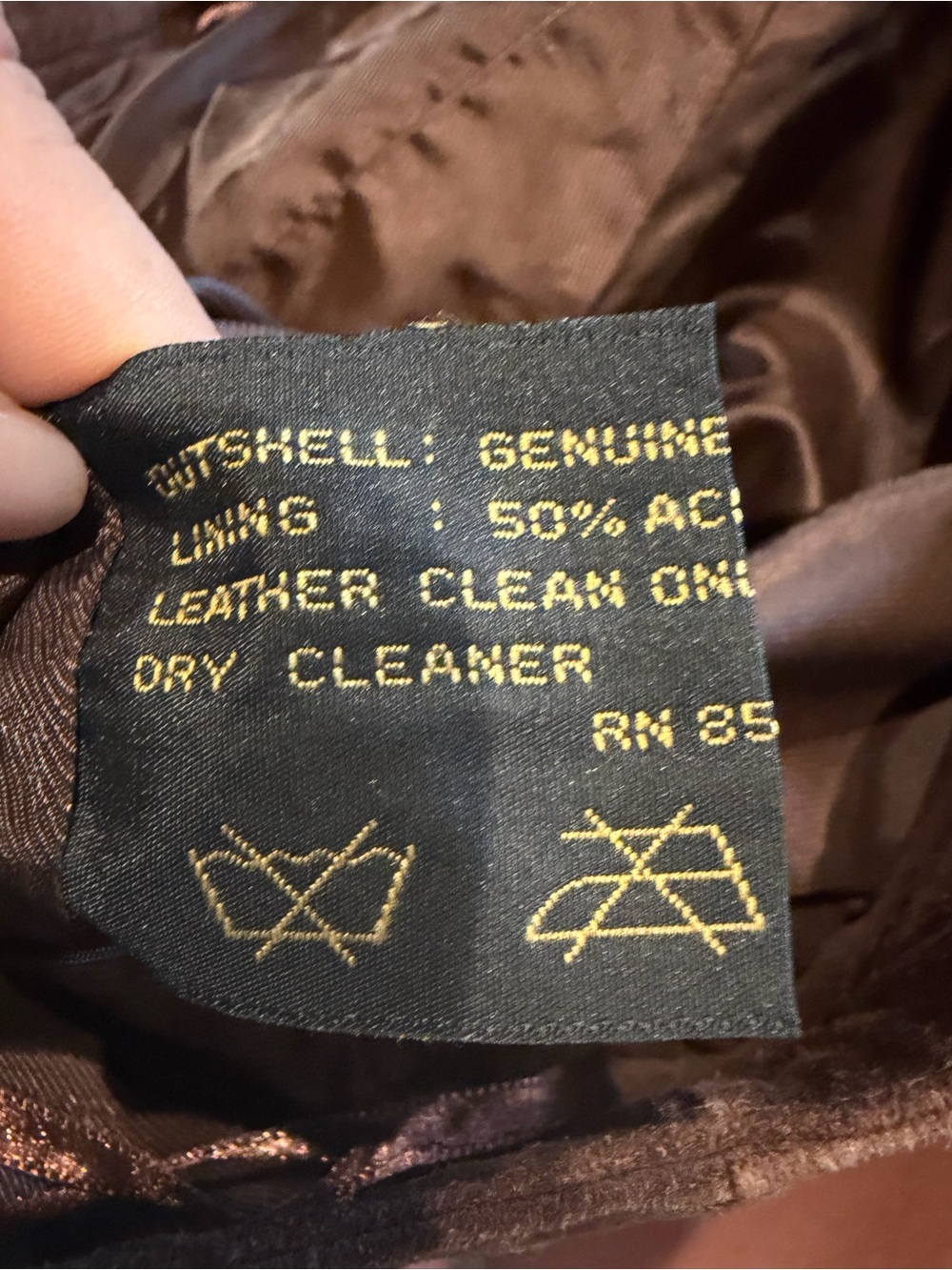 VINTAGE Y2K Lucky Brand Women's Chocolate Brown Genuine Leather Lace-up Pants - Picture 7 of 8